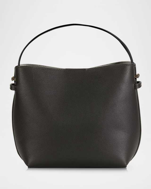 Selena Leather Bucket Bag